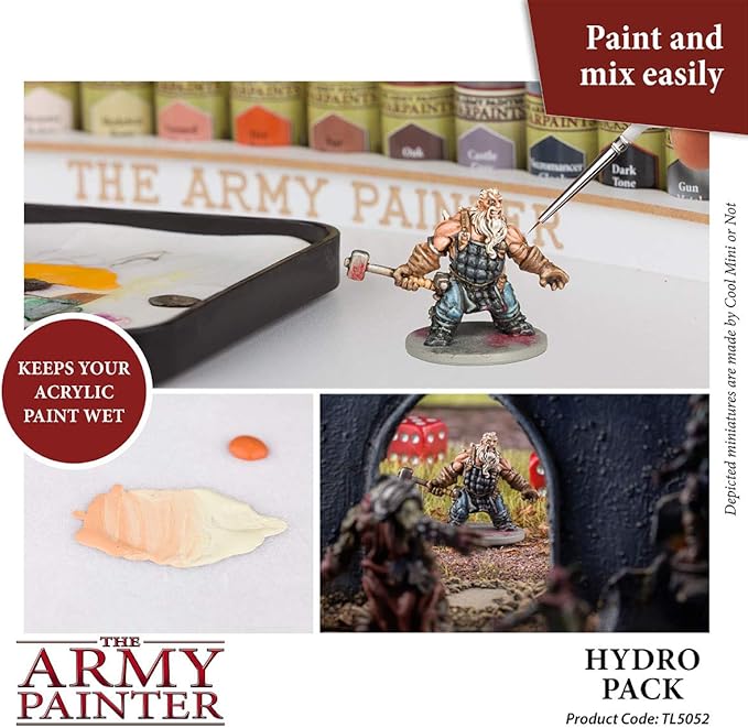 The Army Painter, Wet Palette Hydro Pack Refills, 50 Palette Sheets and 2 Sponges, Hydro Foam & Hydro Sheets, for Tabletop Wargaming Miniature Modeling
