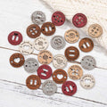 callie Personalized Name Buttons & Tags for Crafts – Custom Text, Leather Handmade with Love Tags for Crochet Items, Gifts for Crafting Knitting Crocheting Sewing Lovers