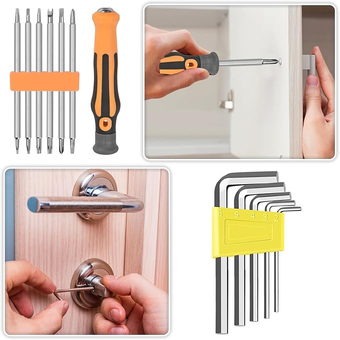 Mini Operation Tool Kit Bulk for Child Shoebox Christmas Gift Small Emergency Compact Tool Set for Beginner, Apartment, Office,DIY Projects, Home Maintenance (102)