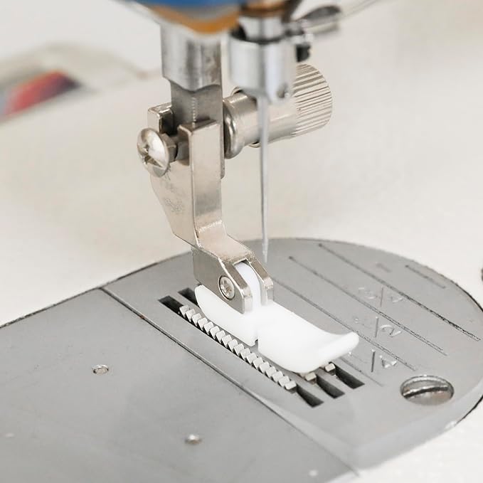 Blooy - T36N+T36LN Narrow Zipper Presser Foot with Teflon Bottom Fit All Industrial 1-Needle Lockstitch Sewing Machines JUKI, Brother, Jack, Consew, Singer (Pack of 10 PCS)
