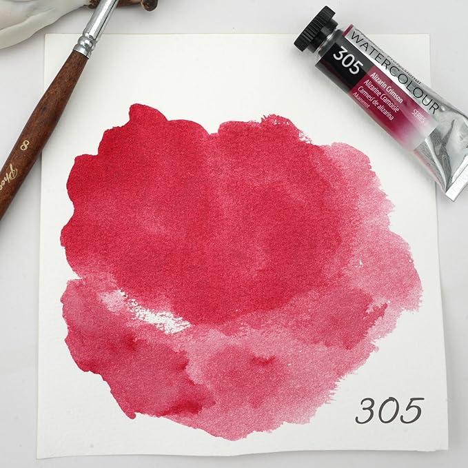 PHOENIX Professional Watercolor Paint Single Tube - 0.47 Fl Oz / 14ml - Alizarin Crimson