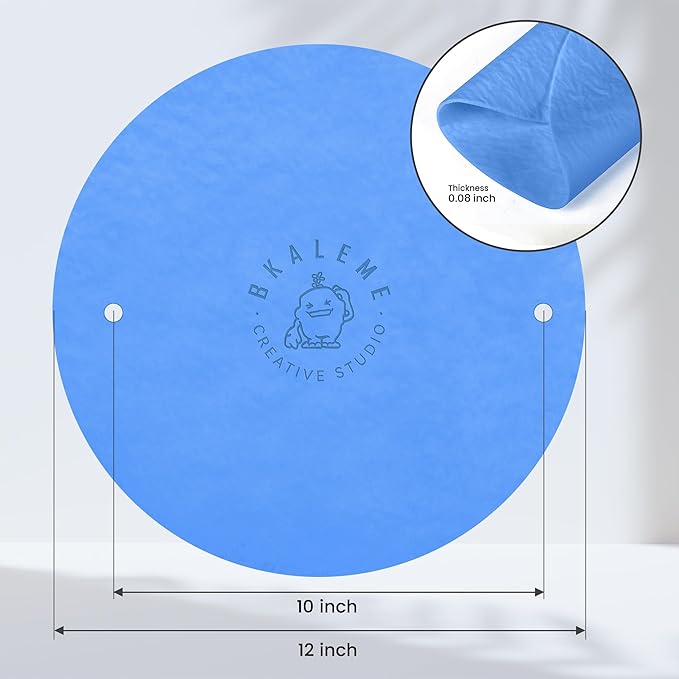 BKALEME BatMate for Ceramics and Pottery 12 Inch, Warp-Resistant Pottery Bats, Boosted Pottery Wheel Stability, for Pottery Tools & Pottery Machine Accessories, Blue