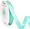Ribbli Aqua Blue Double Faced Satin Ribbon,1/2” x Continuous 25 Yards,Use for Bows Bouquet,Gift Wrapping,Wedding Decorating