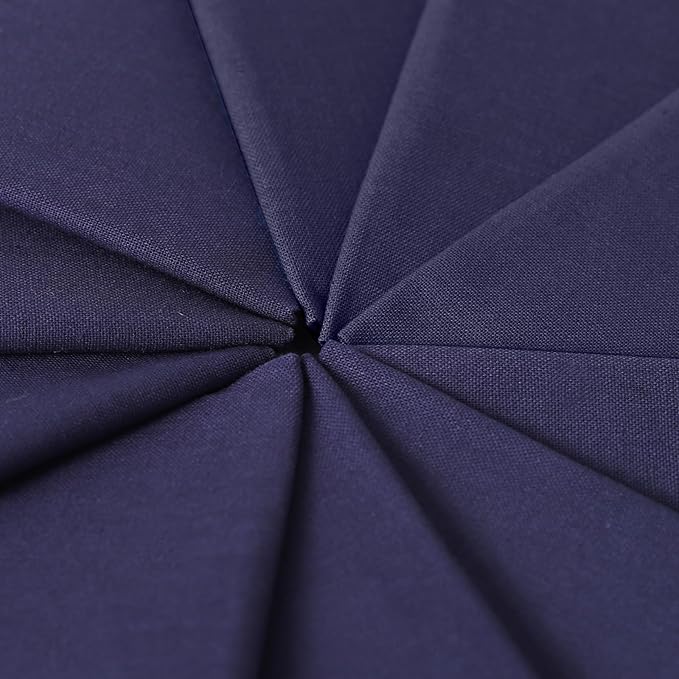 10 Pieces 18 x 21 Inches Cotton Fabric Precut Quilting Fabric Bundles Solid Colors Layer Cakes Quilt Material for DIY Craft Sewing Embroidery (Royal Bule)