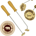 Custom Branding Iron for Wood Leather Food Personalized Stamp Tool Kit with Your Text&Logo for Craftsmen Weddings Bakers & Customized Gifts