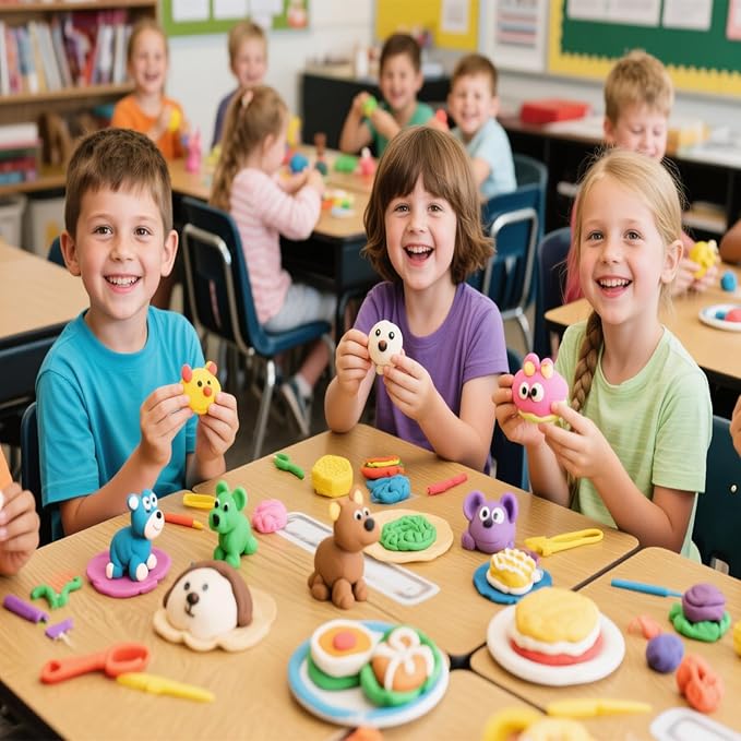 Yellow Air Dry Clay Wolwefa 72 Packs Air Dry Foam Clay, Moldable Super Light Clay Perfect for Arts, Crafts, Classroom Teaching