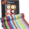 96 Yard Grosgrain Ribbon Set, 3/8" X 4 Yard/Roll, 24 Colors Fabric Ribbons Roll Perfect for Wedding, Gift Wrapping, Bow Making & Other Projects