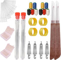 34PCS Big Eye Steel Needles Set, Long & Thin Handmade Quilting & Sewing Needles Kit for DIY Sewing Projects, with Storage Box, Seam Ripper, DIY Craft Kit for Beginners & Daily Use (2PCS)