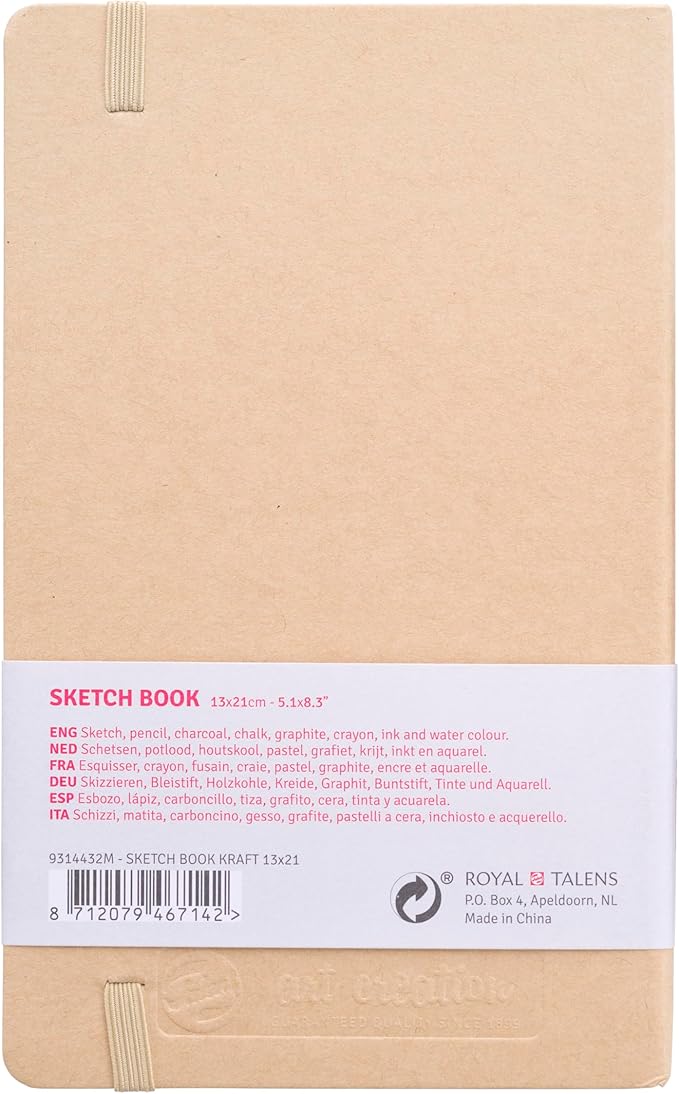 Talens Japan T9314-432M 452213 Art Creation Sketchbook, Drawing Notebook, 5.1 x 8.3 inches (13 x 21 cm), Craft Paper