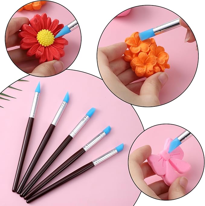 15PCS Clay Tools Kit, Pottery Tools Modeling Dotting Tool Resin Clay Sculpting Tools Kit Air Dry Clays Tool Set for Adults, Pottery Craft, Dotting, Carving, Drawing, Molding, Modeling, Shaping