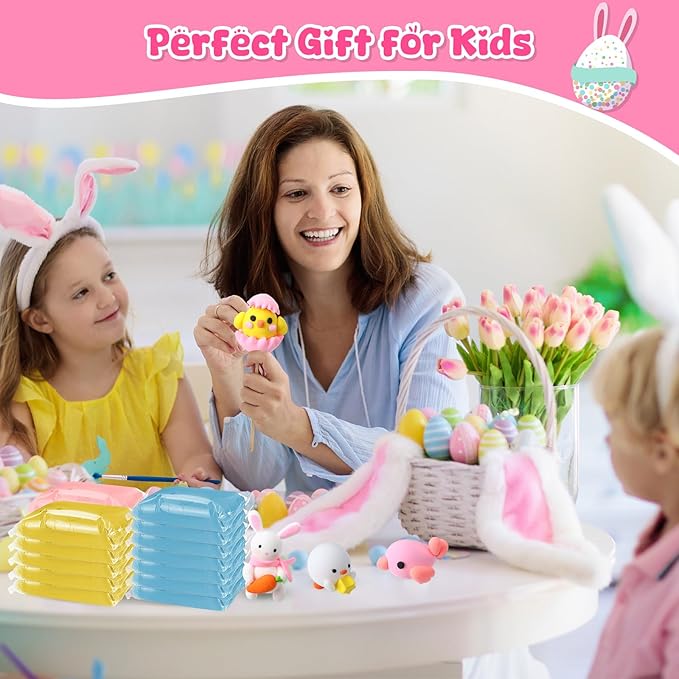 72 Pcs 38oz Air Dry Clay Bulk Modeling Ultra Lightweight Foam Modeling Clay for Kids Adults DIY Gifts Party Arts Crafts and School Project Supplies (Easter Color)