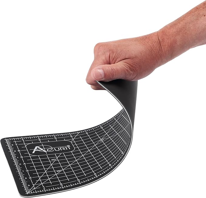 Acurit Self-Healing Cutting Mats - Self-Healing Craft Mats for Cutting, Measurements, Studios, Design, & More! - [Black - 18x24"]