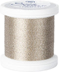 YLI Threads Silk Thread – 100 wt Fine Japanese Silk for Appliqué, EPP, and Quilting - Light Silver Sparkle