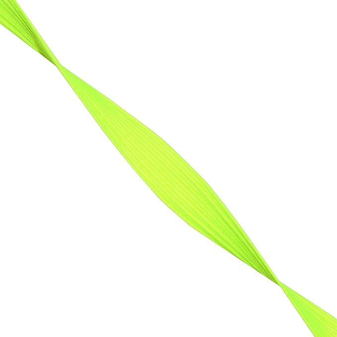 Mandala Crafts 12mm 20 Yds Roll of Lime Green Elastic Bands for Sewing - 1/2 Flat Elastics Cord - 1 2 Inch Braided Stretch Straps for Crafting