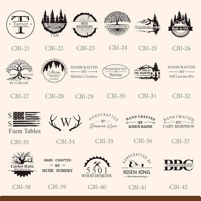 Custom Electric Branding Iron Head - Wood Branding irons Personalized Burning Stamps Without Electric Handle, Woodworking Tools for DIY Crafts Handmade Lover Gift