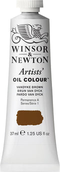 Winsor & Newton Artists' Oil Color, 37ml (1.25 oz) Tube, Vandyke Brown