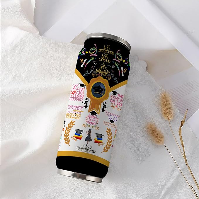 Graduation Gifts for Her - 17oz Tumbler - College Graduation Gifts for Women Girls- Class of 2025 Gift for Masters Degree Phd- One Degree Hotter for Graduates Friends Classmates