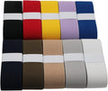 1 1/2 Inch 20 Yards Knit Elastic Band Double-Side Twill Woven Elastic Heavy Stretch High Elasticity for Sewing Pants Waistband, Wigs, Skirts, Craft DIY Projects Mixed Color