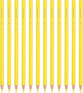 PATIKIL Lemon Yellow Colored Pencils Set,12 Pcs Oil Color Pencils Wooden Coloring Drawing Pencil for Artists Art Painting
