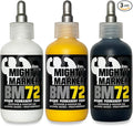 BM-72 Bottle Marker, 2oz (60ml) Alcohol-Based Paint, 1.2mm Steel Ball Tip, Valve Action, Waterproof & Weatherproof, Writes on Rough & Oily Surfaces, Made in USA - 3 Pack