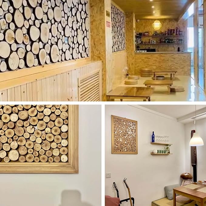 2 Inch Wood Slices Wooden Discs for Crafts, 80 Pcs 2-2.4 inches