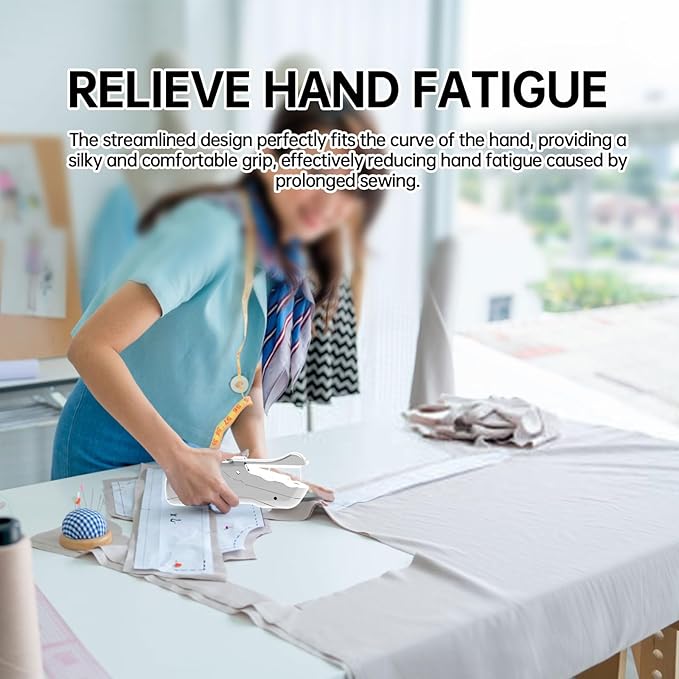 Beginner's Sewing kit with Storage Handheld Sewing Machine, Portable Sewing Machine with Storage, Electric Switch, Two Speed Modes,Easy to Operate.Sewing Machine for Beginners.White with Accessories.