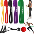 Resistance Bands, Workout Bands, Stretch Bands for Working Out, Long Exercise Bands Set with Handles & Door Anchorfor Fitness, Pull Up Training Bands for Physical Therapy, Muscle Training.