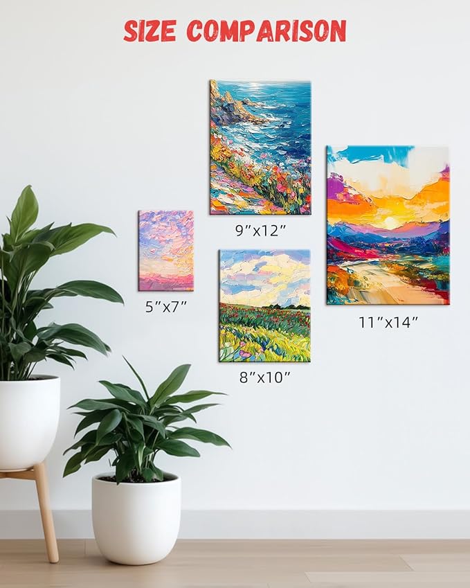 Simetufy 36 Pack 5 x 7 Inch Canvas Boards Small Painting Canvas for Kids, Blank Canvas Panels Gesso Primed Acid-Free 100% Cotton for Acrylics Oil Watercolor Tempera Paints