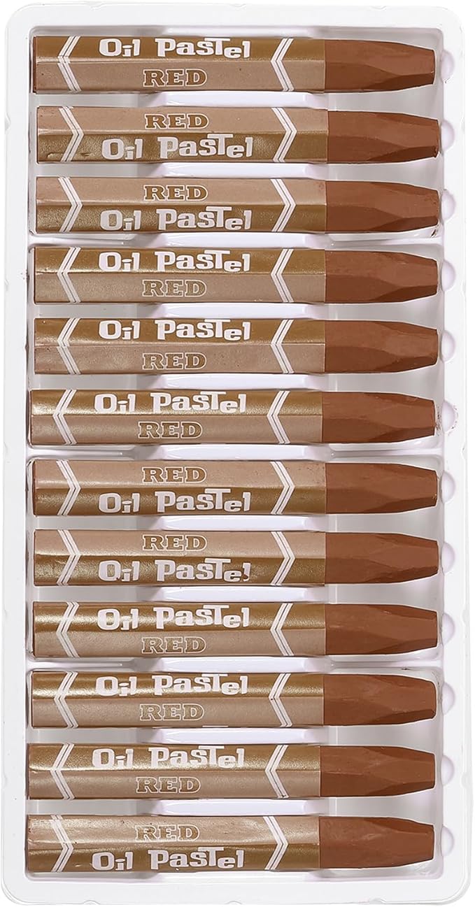 PATIKIL Dark Brown Oil Pastels, 12Pcs Soft Oil Crayons Vibrant and Creamy Pastels Stick Art Supplies for Art Painting Drawing Blending Graffiti for Artists Beginners