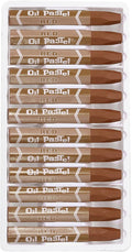 PATIKIL Dark Brown Oil Pastels, 12Pcs Soft Oil Crayons Vibrant and Creamy Pastels Stick Art Supplies for Art Painting Drawing Blending Graffiti for Artists Beginners