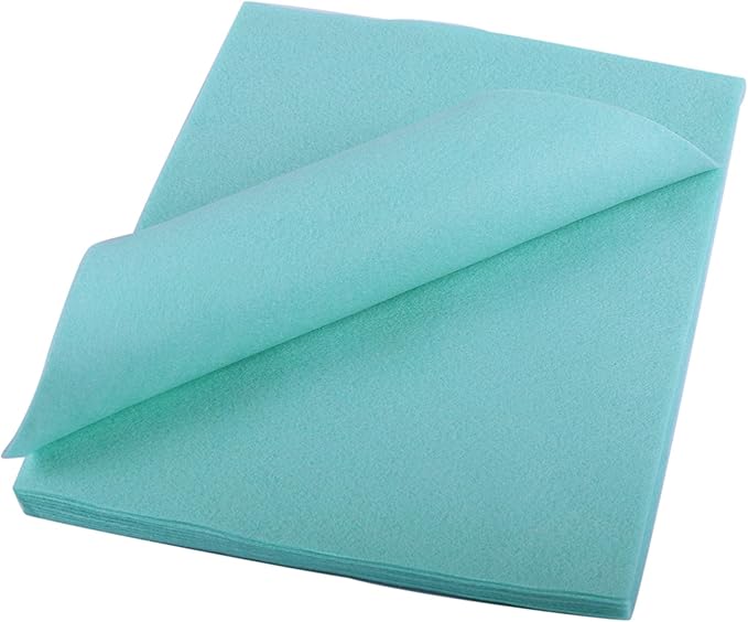 YYCRAFT Craft Soft Felt Sheets 9 Inch X 12 Inch - 24 Pcs Pack, Mint