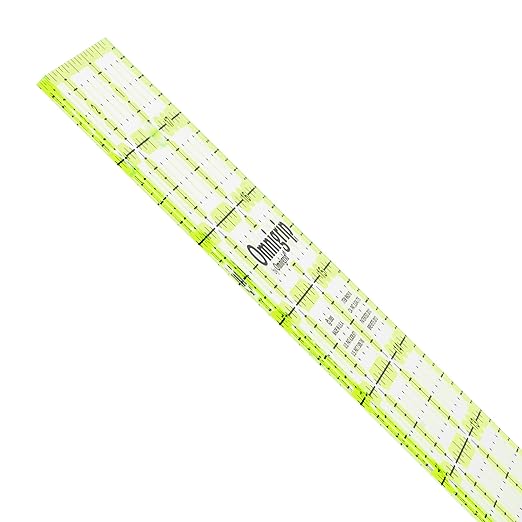 Omnigrip 3-1/2" Square Ruler, Clear Quilting and Sewing Ruler