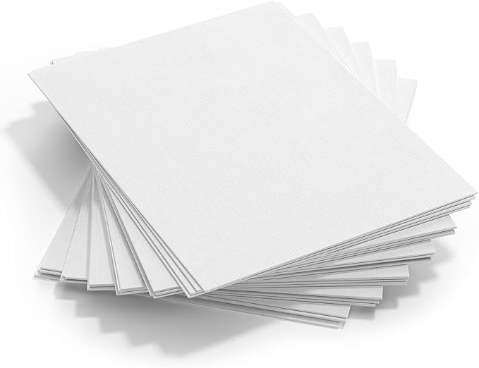 GOTIDEAL Canvases for Painting, 6x8 inch of 24, Professional Primed White Blank Flat Canvas Panels- 100% Cotton Artist Canvas Boards for Acrylics Painting, Oil Watercolor Tempera