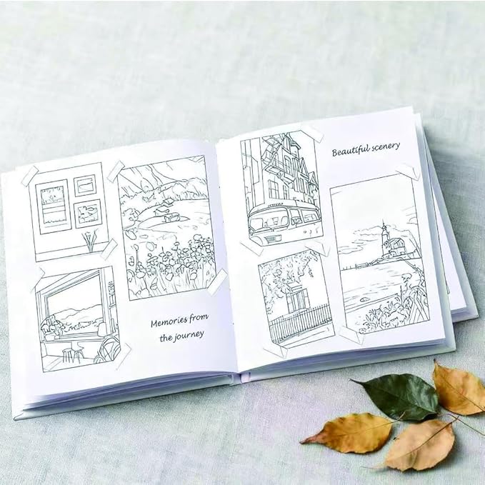 2PCS 6x8 Inch White Blank Books for Kids to Write Stories, Hardcover Sketchbooks for Students Empty Blank Comic Book DIY Make Your Own Book Blank inside 48 Pages
