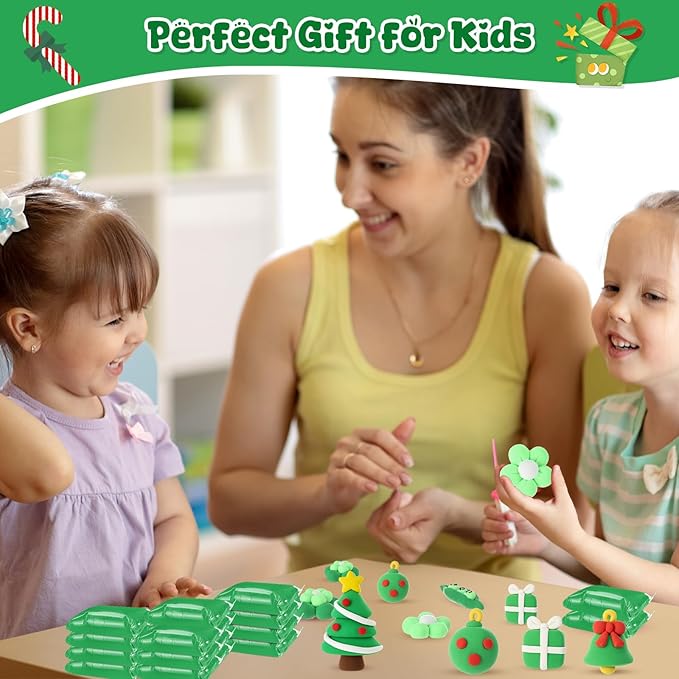 72 Pcs 38oz Air Dry Clay Bulk Modeling Magic Ultra Lightweight Foam Modeling Clay for Kids Adults DIY Gifts Party Arts Crafts and School Project Supplies(Emerald Green)