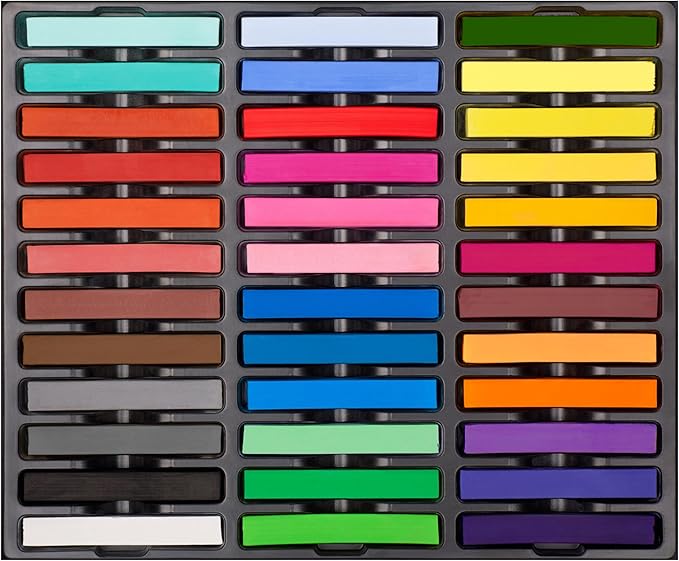 Professional Soft Pastel Sticks, 36 Colors Artist Chalk for Drawing, Blending, and Shading, Adult Art Supplies