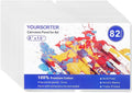 Canvas Boards 82 Pack, 8x10inch Blank Canvases for Painting Bulk, Gesso Primed Acid-Free 100% Cotton Painting Canvas Panels for Acrylic Oil Tempera Watercolor Paints, Art Painting Supplies
