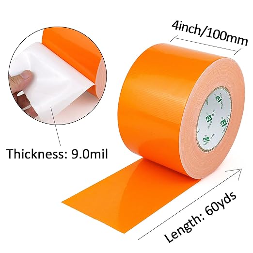 BOMEI PACK 4inch Wide Green Duct Tape, Heavy Duty Strong Waterproof Industrial Color Duct Tape 9.0mil x 4inch x 60yds for Packing and Repairing