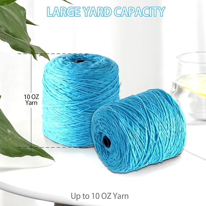 Yuehuamech Yarn Winder, Electric Yarn Ball Winder for Crocheting, 10oz Large Capacity Stepless Speed Control Automatic Yarn Spinning Machine Ideal for Crochet Enthusiasts