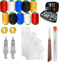 41Pcs Sewing Tool Set, Big Eye Steel Sewing Needle Kit, Complete Needle and Thread Repair Kit for Hand Sewing,Portable DIY Sewing Tool Set for Beginners