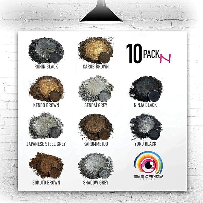 Eye Candy Pigments Premium Brown Mica Powder - Kendo Brown (25gr) - for Epoxy, Resin, Soap, Paint, Woodworking, Acrylic Pouring, Bath Bombs, Fishing Lures - DIY Arts and Crafts Additive