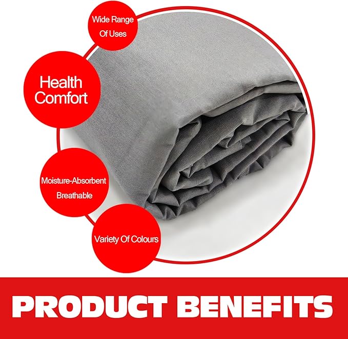 100% Gray Cotton Fabric for Sewing by 3 Yard, 59”Width Quilting Fabric Medium Weight 5.8 oz, Muslin Fabric by The Yard, Embroidery Cloth