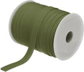 MECCANIXITY 1/2 Inch Double Fold Bias Tape Polyester Continuous Bulk Bias Tape for Sewing,Seaming Quilting Hemming Binding Crafts (Dark Green 55 Yards)