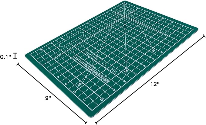Huron Precision Self-Healing Cutting Mat 9 x 12 (A4) for Crafts, Hobbies, Sewing, and Scrapbooking (1/5/25/100 pc) (5pc)