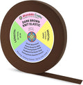 Mandala Crafts Wide 3/4 Inch Dark Brown Elastic Bands Spool for Pants Waistbands Sewing and DIY Crafts, 50 YD Stretchy Flat Fabric Strap Knit Elastic Band for Wig
