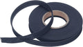 MECCANIXITY 1/2 Inch Single Fold Bias Tape Polyester Continuous Bulk Bias Tape for Sewing,Seaming Quilting Hemming Binding Crafts (Navy Blue 10 Yards)