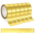 6rolls Washi Tape Gold, Gold Foil Tape Metallic, Adhesive Gold Tapes for Tv Frame, Gold Foil Washi Tapes for Wall Mirror Decor Crafts Christmas Gift Wrapping (10m/roll)