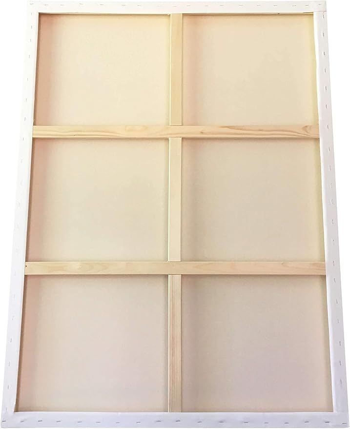 milo Stretched Artist Canvas | 60 x 72 inches | 2 Pack | 1.5” inch Thick Gallery Profile | 15 oz Primed Large Canvases for Painting, Ready to Paint Art Supplies for Acrylic, Oil