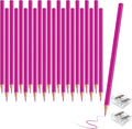 24 PCS Pink Colored Pencils, Pre-sharpened Professional Wooden Art Pencils Set for Artists Painting | Premium Drawing Sketching Supplies(Pink)