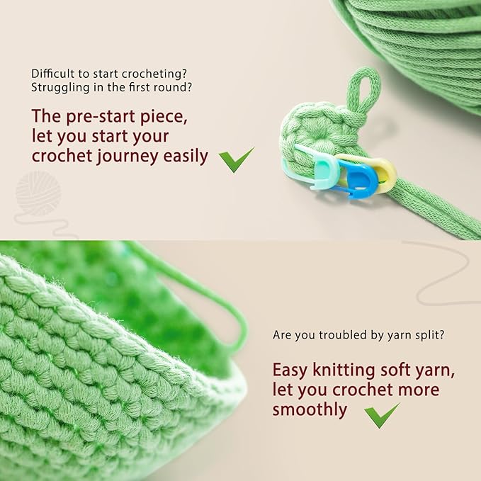 CrochetBox Crochet Kit for Beginners Adults - Dog Starters Crochet Kit, Beginners Crocheting Kitting for Adults Teen, Craft Gifts with Crochets Yarns, Hook, Step-by-Step Video, Instruction